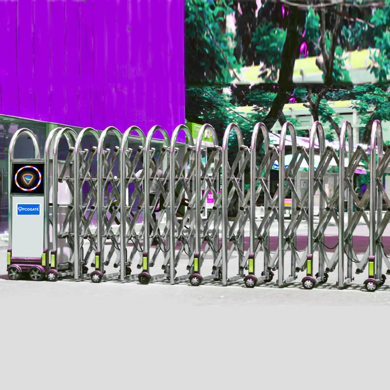 Cổng tự động xếp inox PCG P002