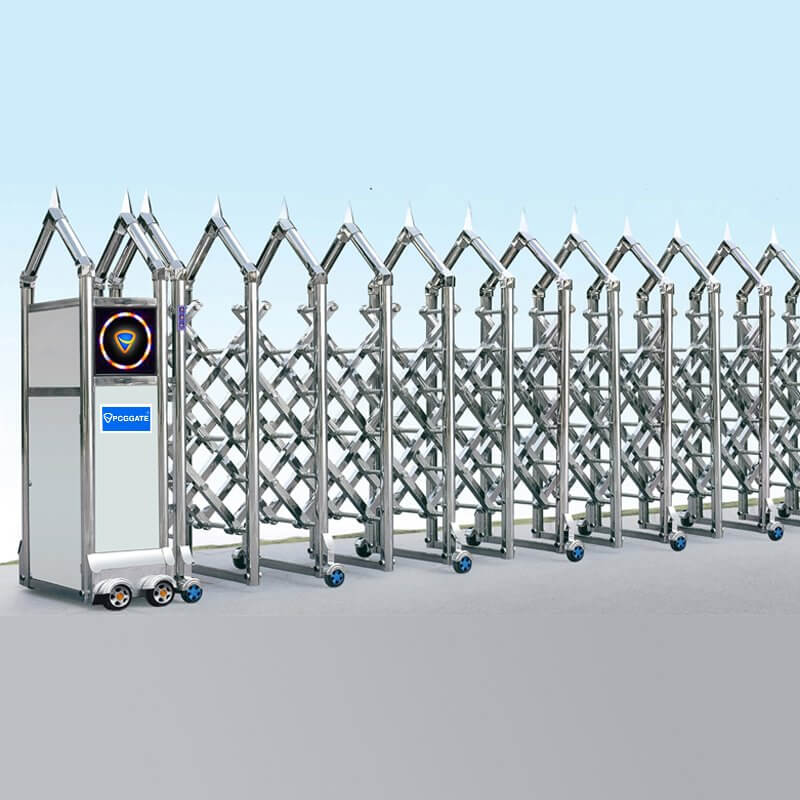 Cổng tự động xếp inox PCG P008