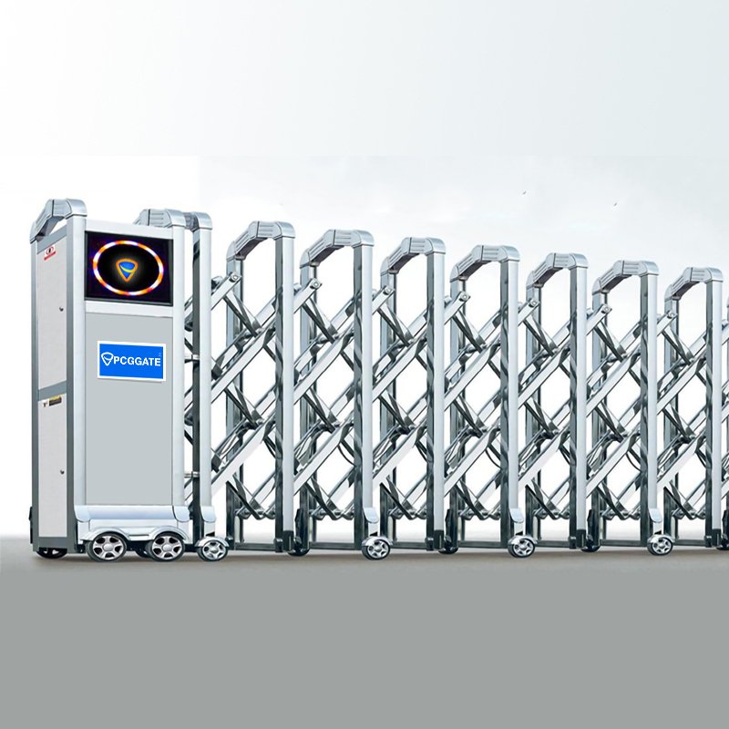 Cổng tự động xếp inox PCG P011