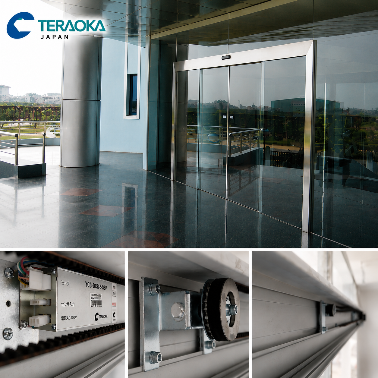 CỬA TỰ ĐỘNG TRƯỢT 1 HOẶC 2 CÁNH - MODEL 250KLCM TERAOKA, NHẬT BẢN