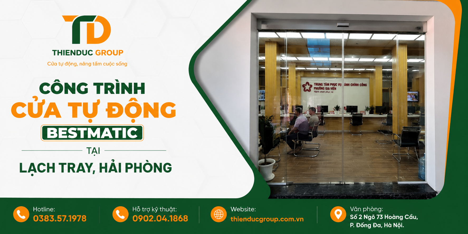 cửa tự động Bestmatic 201 Lạch Tray, Hải Phòng
